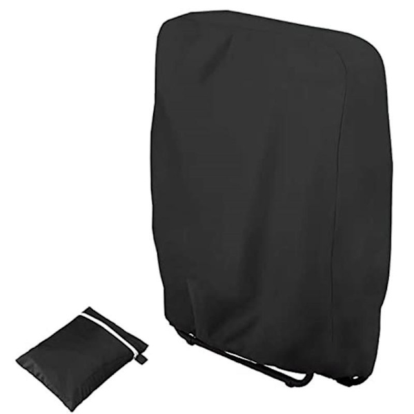 1 st svart 71*20*34*110cm hopfällbar stolöverdrag uteplats utomhus