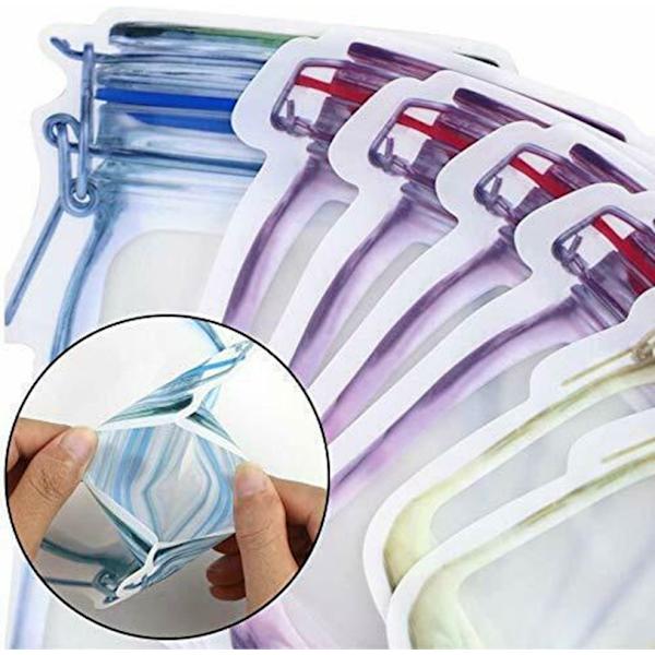 Mason-glas selvforseglende poser snack-organiseringsposer emballageposer