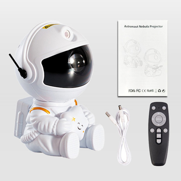 Astronaut Projektor, Stjerneprojektor Galaxy Lys, Nattelys til