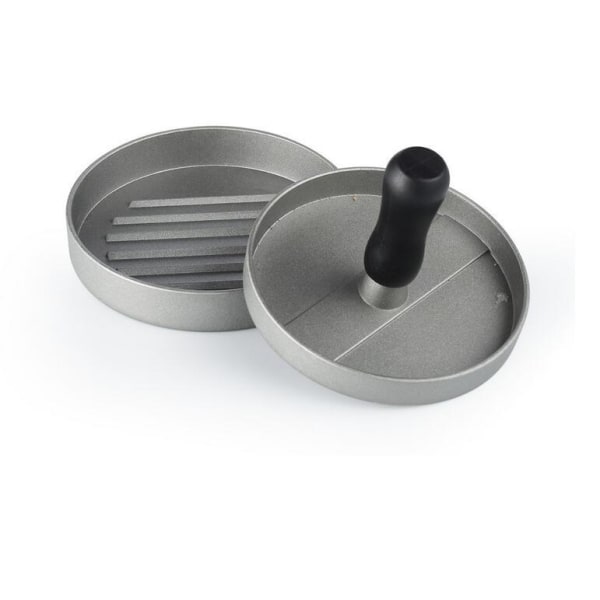 1 stycke hamburgerpress i plast med handtag, livsmedelsgodkänd aluminiumlegering