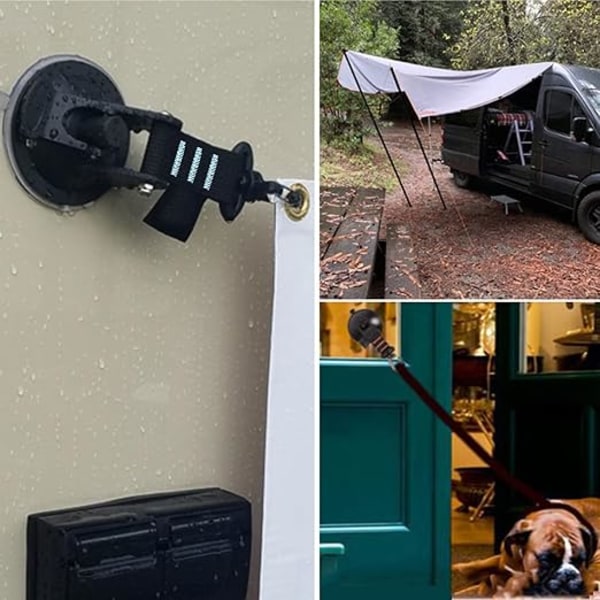 4 stycken sugkoppar för camping, camping sugkoppar för husvagnar