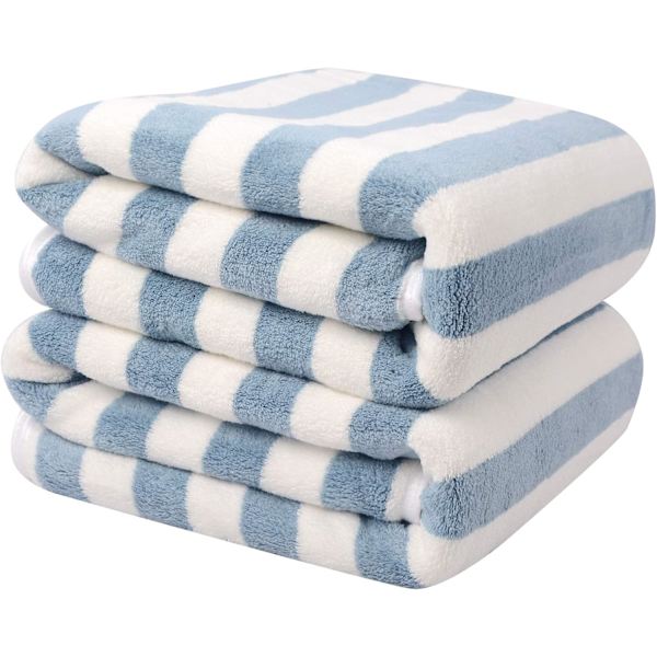Mikrofiber Badehåndklæde, Stribet Badehåndklæde, Højabsorberende