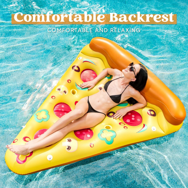 1 piece giant inflatable pizza slice pool float, fun pool float,