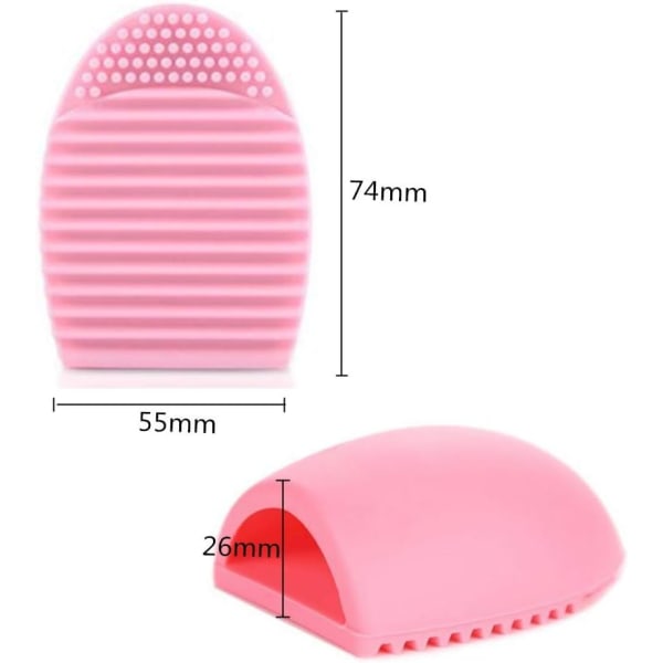 3-piece Makeup brush cleaning pad, egg cleaning tool, silicone