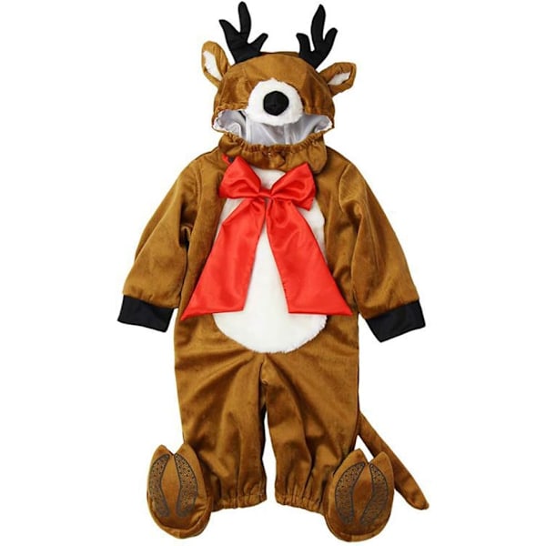 Julset för småbarn 6-9 månader Kläder Juldräkt Halloweenfest Maskeradkläder för pojke flicka