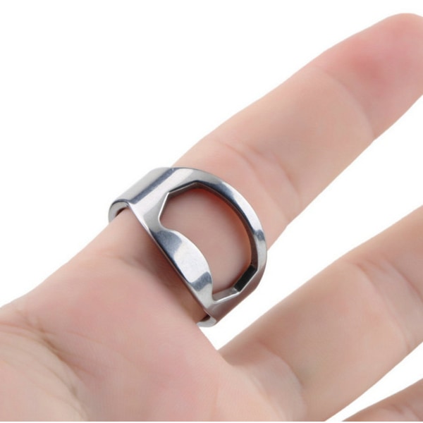 1 styck flasköppnare fingerring ring flasköppnare metall