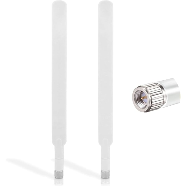 2 stk. SMA 4G LTE Antenne SMA Han Mobil WiFi Antenne 10dBi Høj Forstærkning Router Antenne Signalforstærker til Mobil Hua