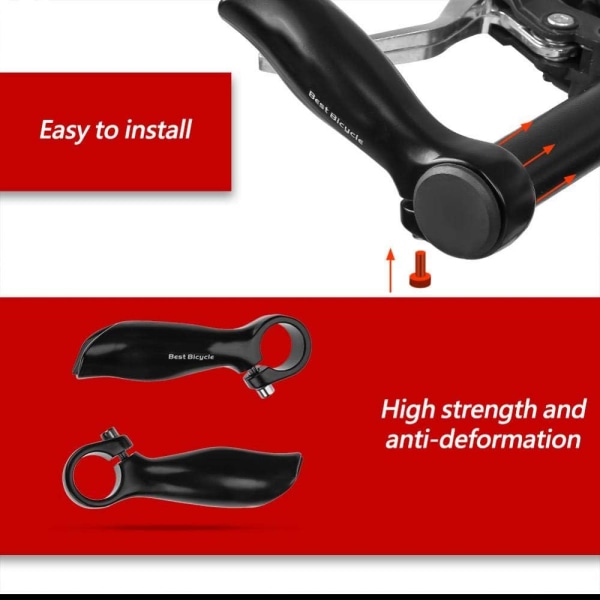 2-delt cykelstyre-endende beslag, aluminiumlegeringscykel