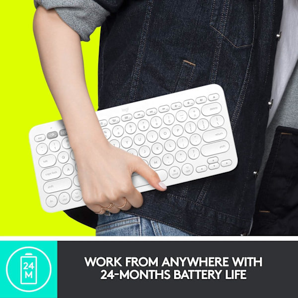 K380 Multi-Device Bluetooth-tastatur til Mac med kompakt, slankt