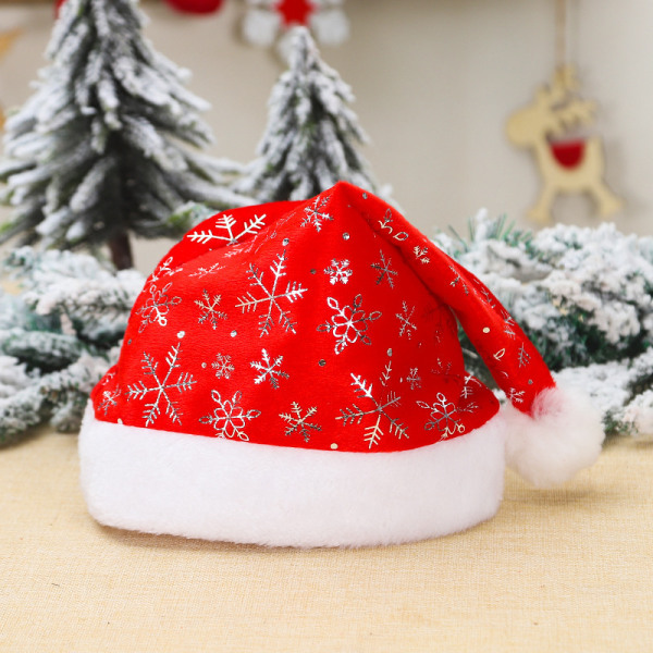 2 Christmas Party Dressing Items Red Christmas Hat Hair Ornament