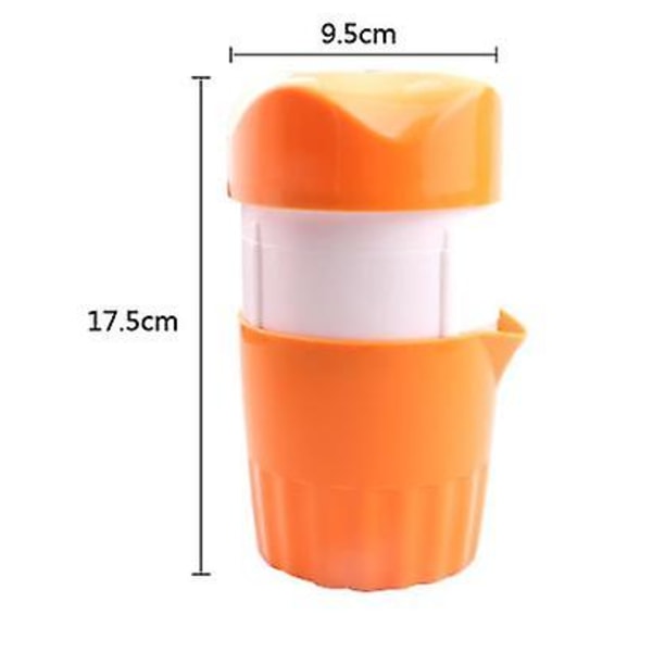 Orange 2 stk. Manuelle Juicere, 2 stk. Juicer Easy Juice Squeezer Manuel Bærbar Juicer Køkkenredskab