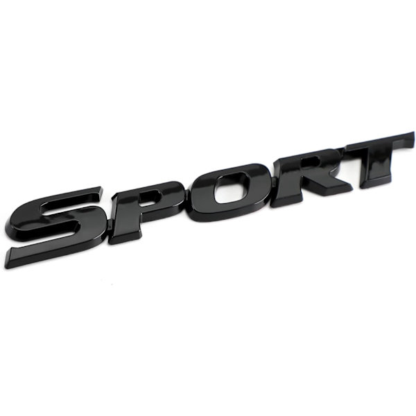 3D Metallisk Bil Bagageutrymme Logotyp Sport Modifierade Ord Dekaler Framsida Dörr