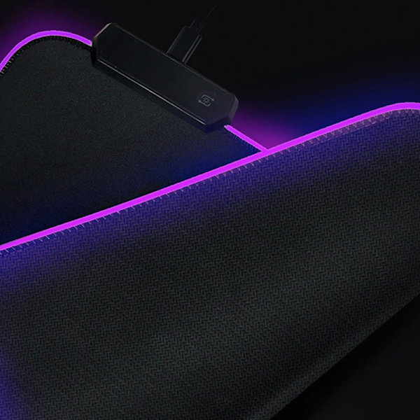RGB Gaming Mouse Mat Pad - Stor udvidet Led Mousepad med 14 L