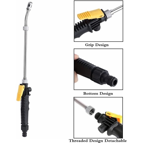 1 x 48cm trädgårdssprinkler med högt tryck, justerbar bevattning