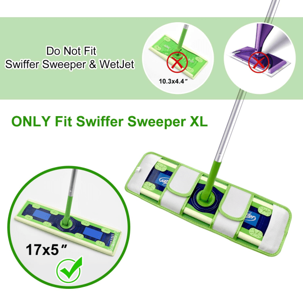 4-pack mikrofibermoppmattor