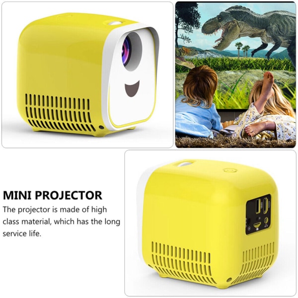 1 stk Mini Projektor Utstyr Bærbar Mini Projektor LED Prosjekt