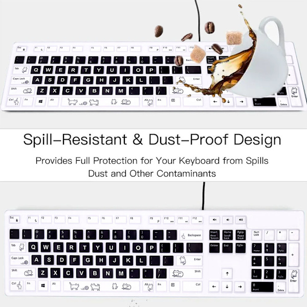 Dell KB216 tangentbordfodral sladdat bärbar dator skrivbordsdator kontor