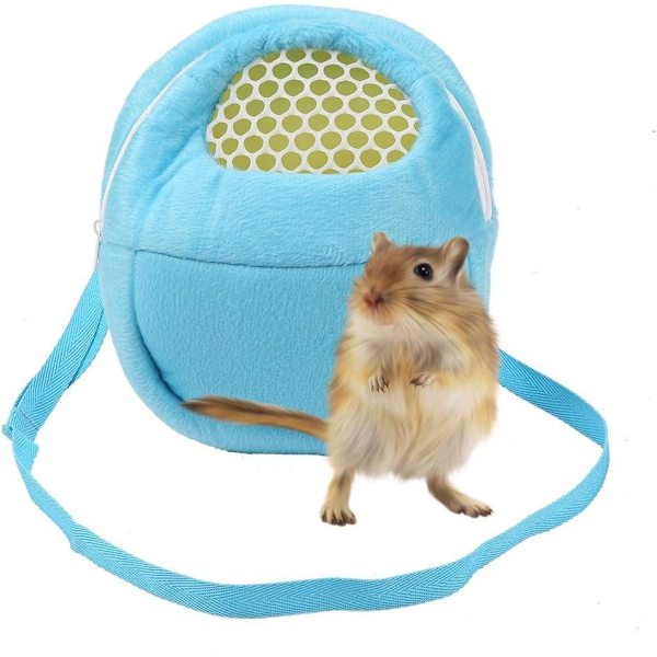 En djurväska, hamsterväska, bärbar reseväska med axelrem