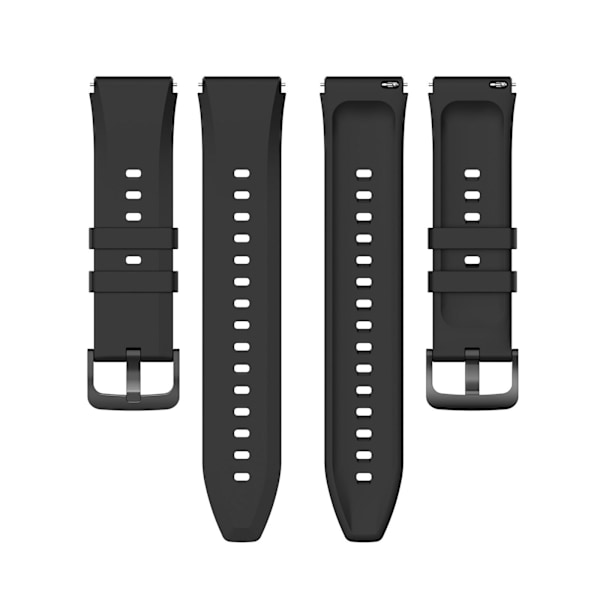 22MM Silikonerem - Sort til Xiaomi Watch S1 /MI Watch