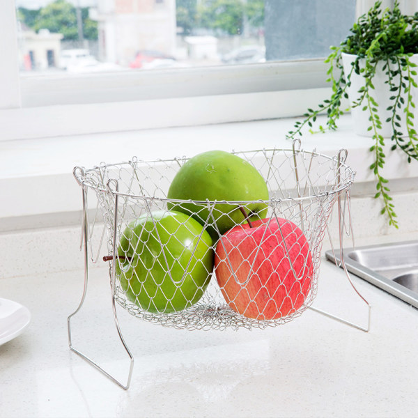 1 piece kitchen multi-functional frying basket stainless steel