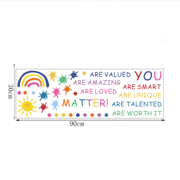 Cultural and inspirational text stickers, watercolor ink stains,