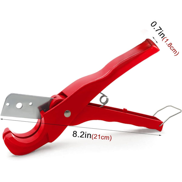 1 stycke röd PVC-plast rörkappare, max 1-3/8