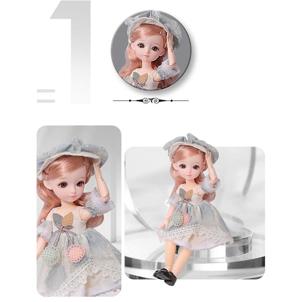 31 cm Barbie-docka, klä upp prinsessan med fullständiga kläder