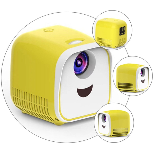 1 stk Mini Projektor Utstyr Bærbar Mini Projektor LED Prosjekt