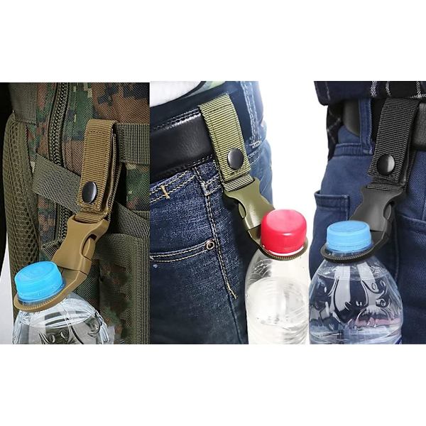 3-pack flaskhållare med spänne, bärbar vattenflaska för utomhusbruk