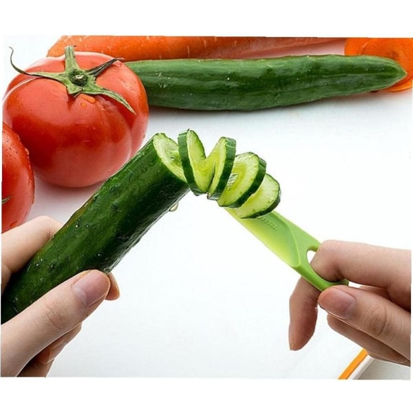 1 grøn manuel spiralskærekniv, manuel skæremaskine til skæring