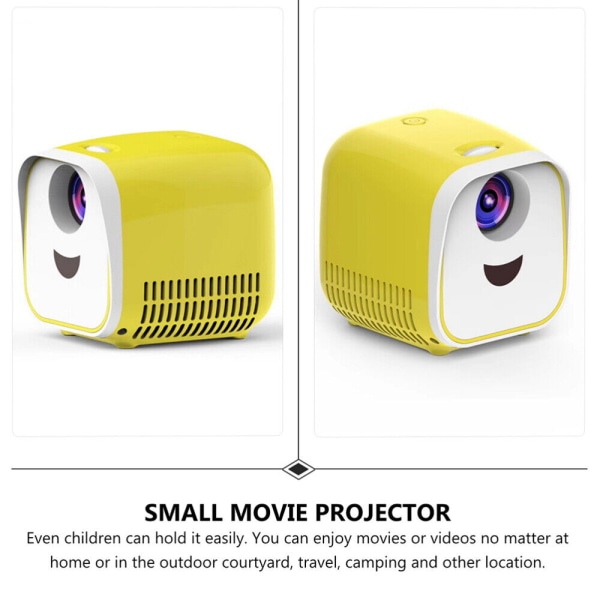 1 stk Mini Projektor Utstyr Bærbar Mini Projektor LED Prosjekt