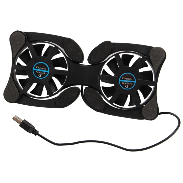 Mini USB Foldable 2 Fan Cooling Base for Laptop Computer