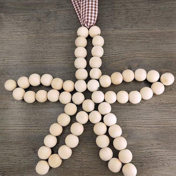 20 kappaletta keskeneräisiä luonnollisia pyöreitä puuhelmiä, 1 tuuma