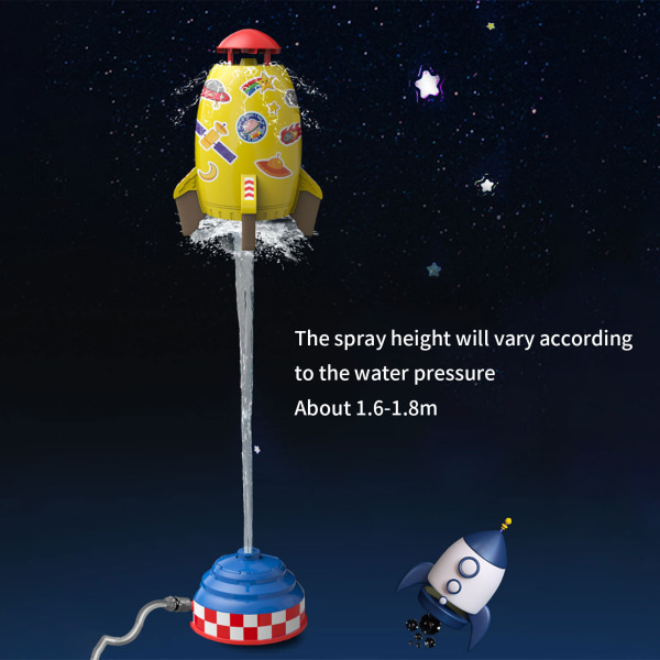 1 stycke nya Rocket Water Toys sommar badrum flygande vatten