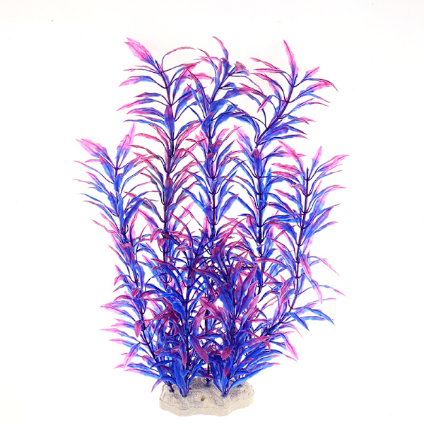 1 lilla simuleret vandplante, akvariumsplastplanter,