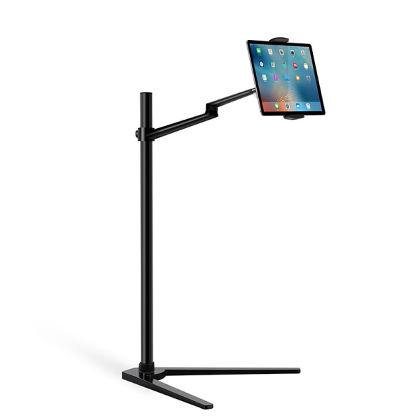 Sengbord, Højdejusterbart Bakkebord til Seng eller Sofa Laptopbord (Sort)