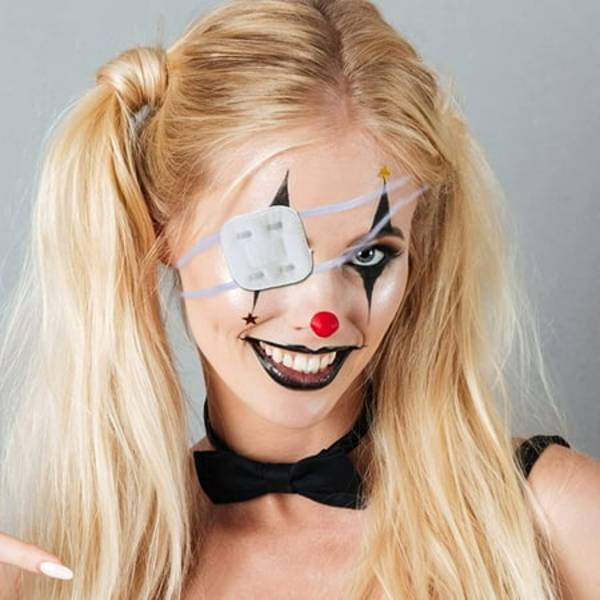 6 Hvite Øyeplaster Cosplay Øye Kostymeplaster Cosplay