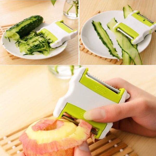 Telescopic portable fruit and vegetable peeler with