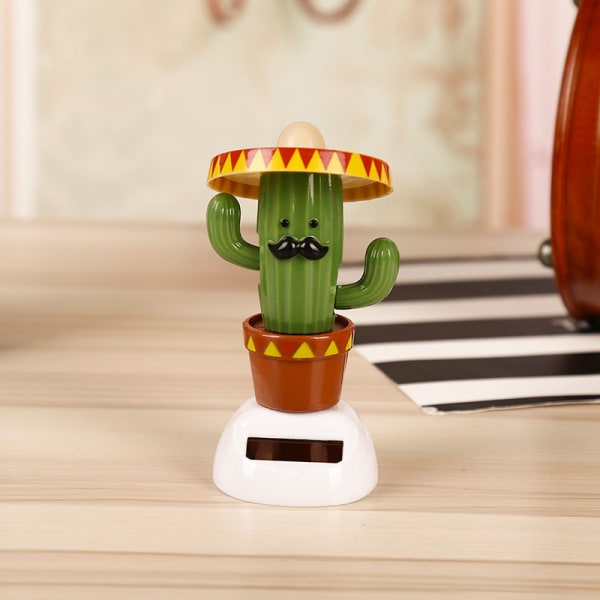 Cactus Automatic Swing Car Interiør Ornament Dashboard Decor