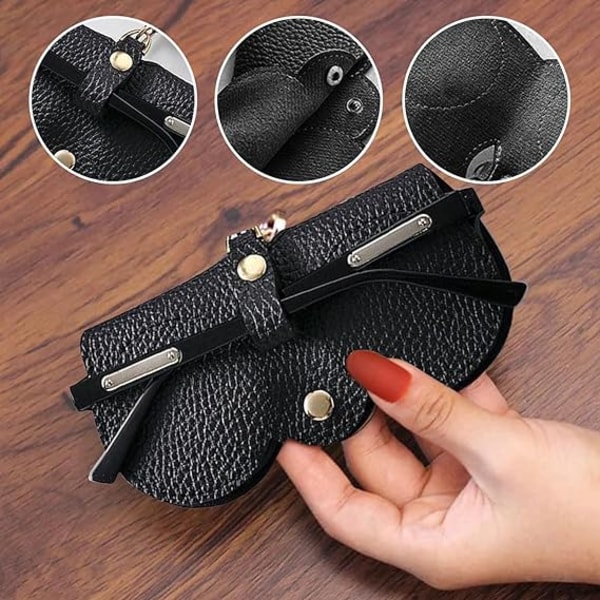 2-piece glasses box, sunglasses bag, portable glasses box bag,