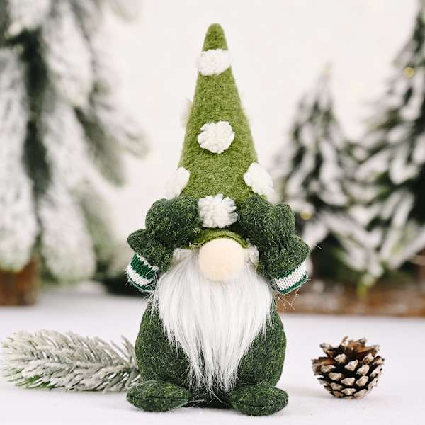 1 Jul Mini Plysch Handgjord Jultomte Tygdocka Snögubbe