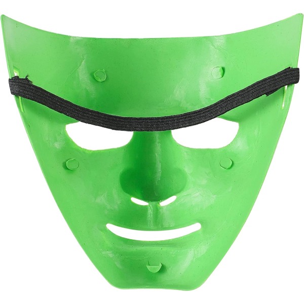 Halloween-naamio Tavallinen puku Aikuisten asu Pelottava pelottava kauhufesti Kasvot Finklänning Cosplay Light Green 10 Masks