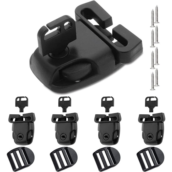 4-pack spabadslock för badtunna med nyckel för trasig spärrbyte reparationsaccessoarer{EE]