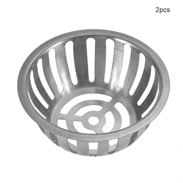 2pcs Stainless Steel Round Shape Anti blocking Roof Drain Floor Drain for Garden Balcony(125mm)