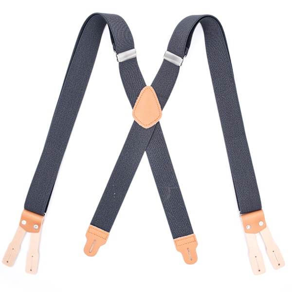 Men's suspender, men's elastic suspender, X-shaped adjustable clip closure thin suspender, suspender