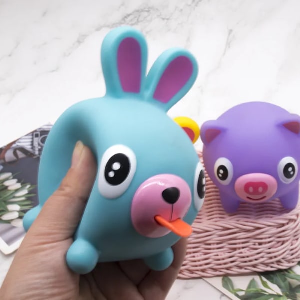 Tunga ut röst söta djur Mochi Squishy leksaker stressavlastning Vent Vocal djurdockor kläm leksaker Anti-stress för barn baby