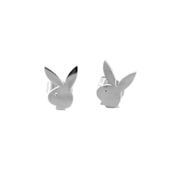 kaninörhängen unisex rostfritt stål Playboy par örhängen