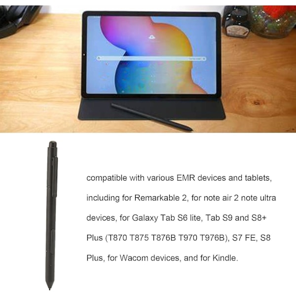EMR pen med digitalt viskelæder, erstatnings digital pen kompatibel med Remarkable Remarkabl