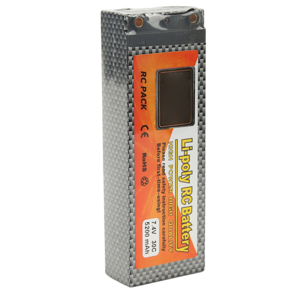 5200mAh Lipo-akku 30C purkautumisnopeus 7,4V 2S T-muotoinen pistoke RC-akkuvirta RC-helikopteriin automalliin