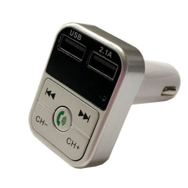 FM-sändare / Bluetooth-musikmottagare - Silver silver